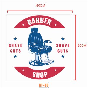 Deccal Sticker Barber Shop mã KT-30