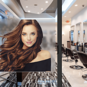 Tranh dán kính salon tóc nữ mã nu-06