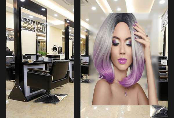 Mẫu tranh 3D salon tóc nữ mã Nu-08