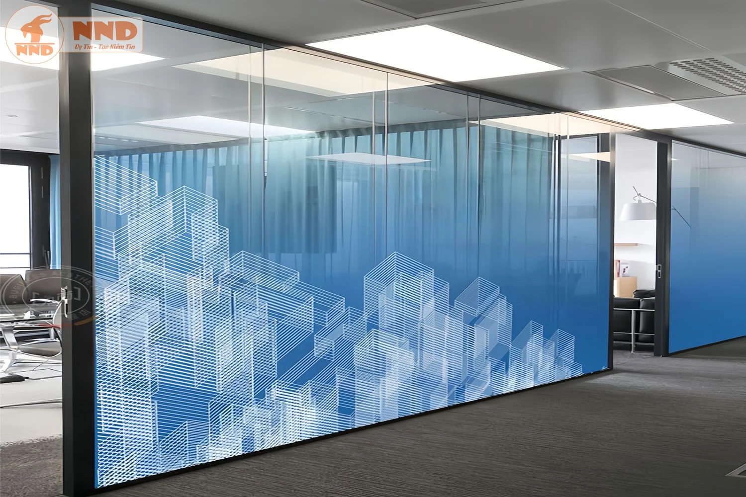 Decal kính hiện đại siêu trong