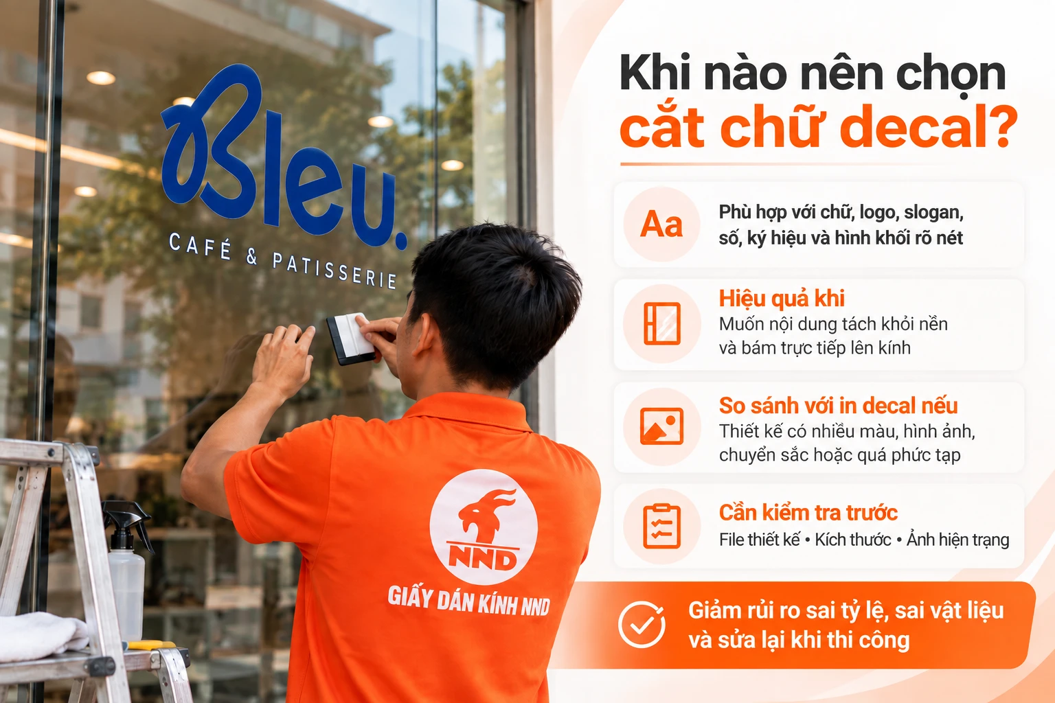 Các trường hợp phù hợp để chọn cắt chữ decal