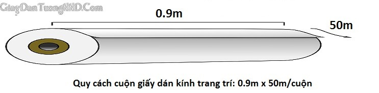 Quy cách cơ bản của cuộn giấy dán kính hoa văn trang trí là dài 45m x rộng 0.9m Quy cách cơ bản của cuộn giấy dán kính hoa văn trang trí là dài 45m x rộng 0.9m