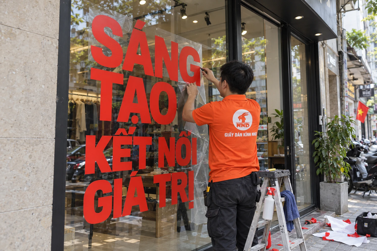 Ảnh thực tế cắt chữ decal - mẫu 1