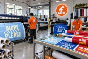 Khu vực gia công decal tại NND
