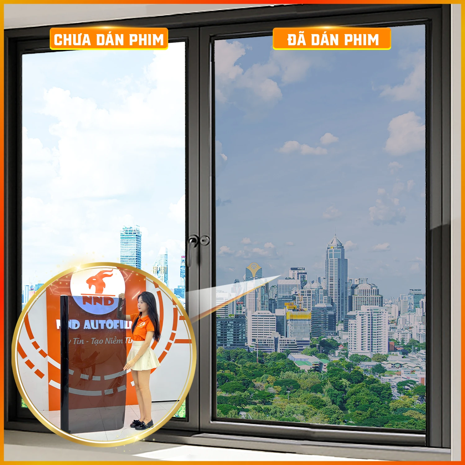 Phim cách nhiệt Hàn Quốc NND - Nano Ceramic mã AP 3080