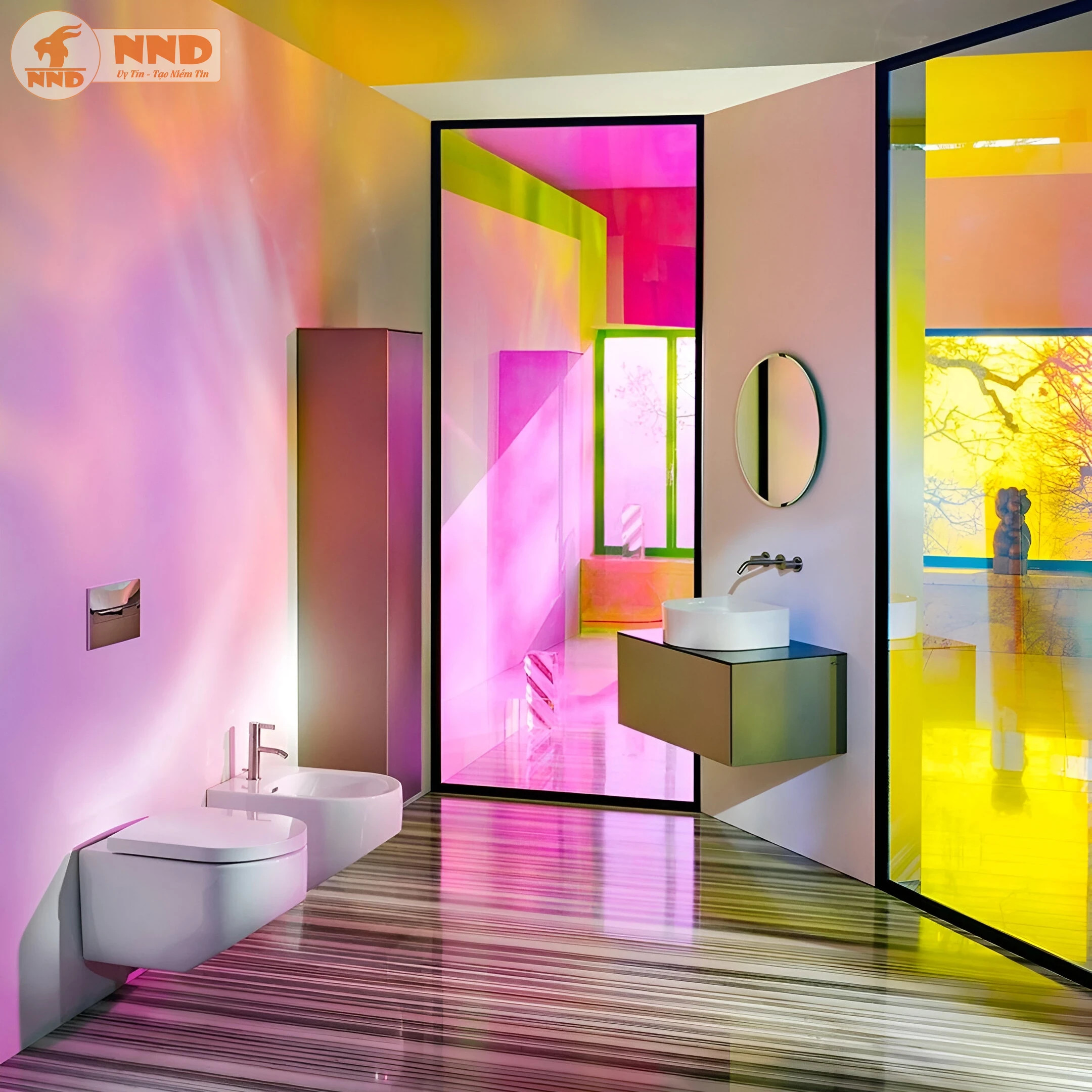 Mang sắc màu rực rỡ của buổi chiều tà vào thẳng không gian sống.