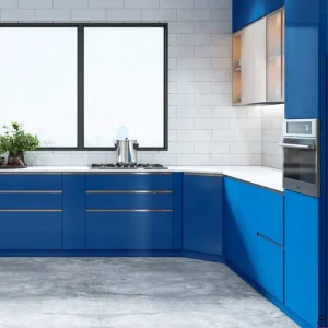 Nét chấm phá hiện đại cho ngôi nhà của bạn. Decal xanh bóng gương phản chiếu ánh sáng tuyệt đẹp, tạo chiều sâu cho không gian