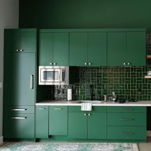 Bếp xanh rêu - Chuẩn gu tinh tế