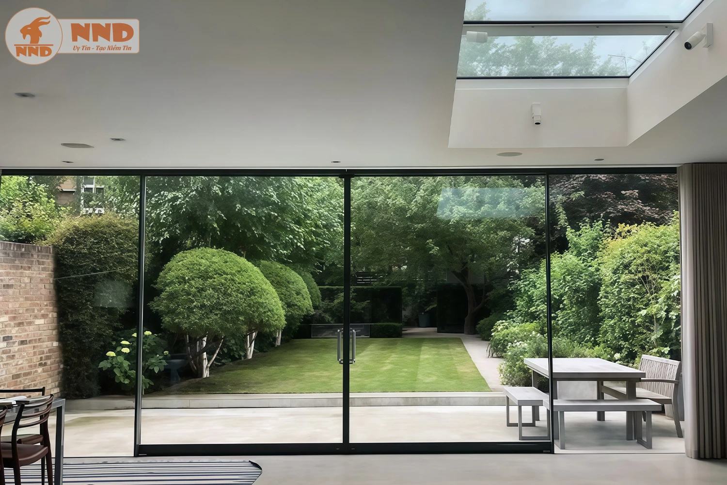 Vách kính sân vườn