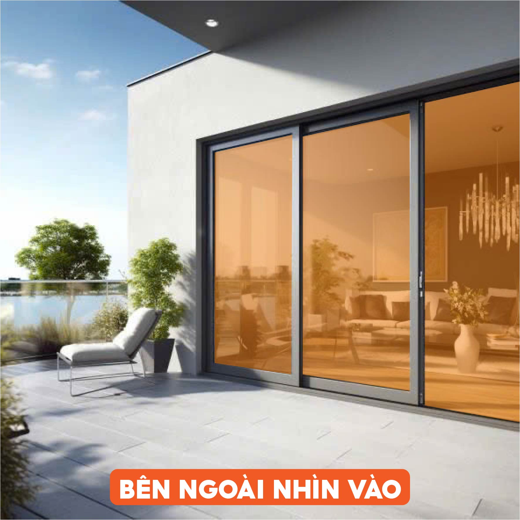 Phim dán kính màu cam mã BC-25OR