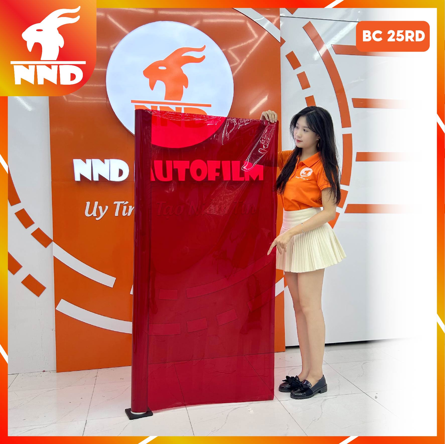 Phim dán kính màu đỏ mã BC-25RD