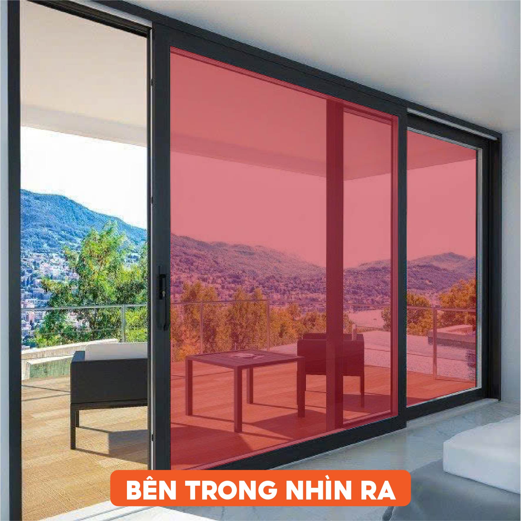 Phim dán kính màu đỏ mã BC-25RD