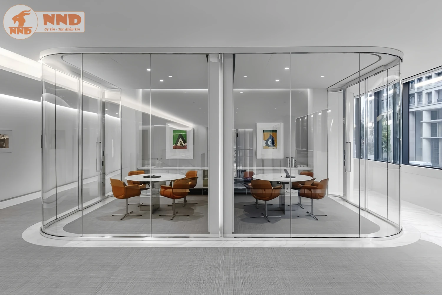 Vách kính phòng dán mẫu kính BC-60PK