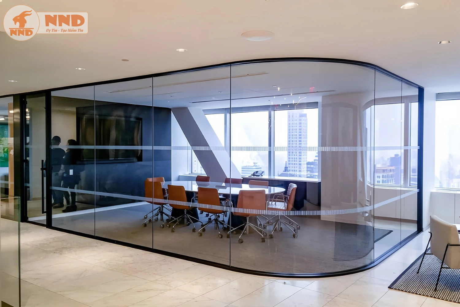 Vách kính phòng dán mẫu kính BC-60PK