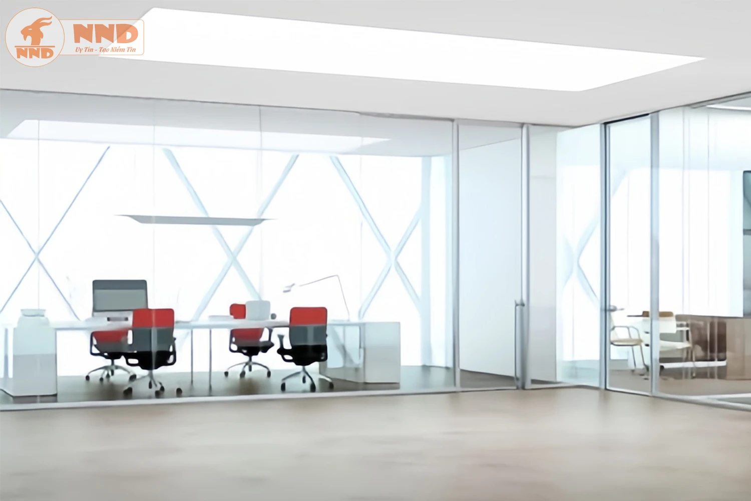 Vách kính phòng dán mẫu kính BC-65YC