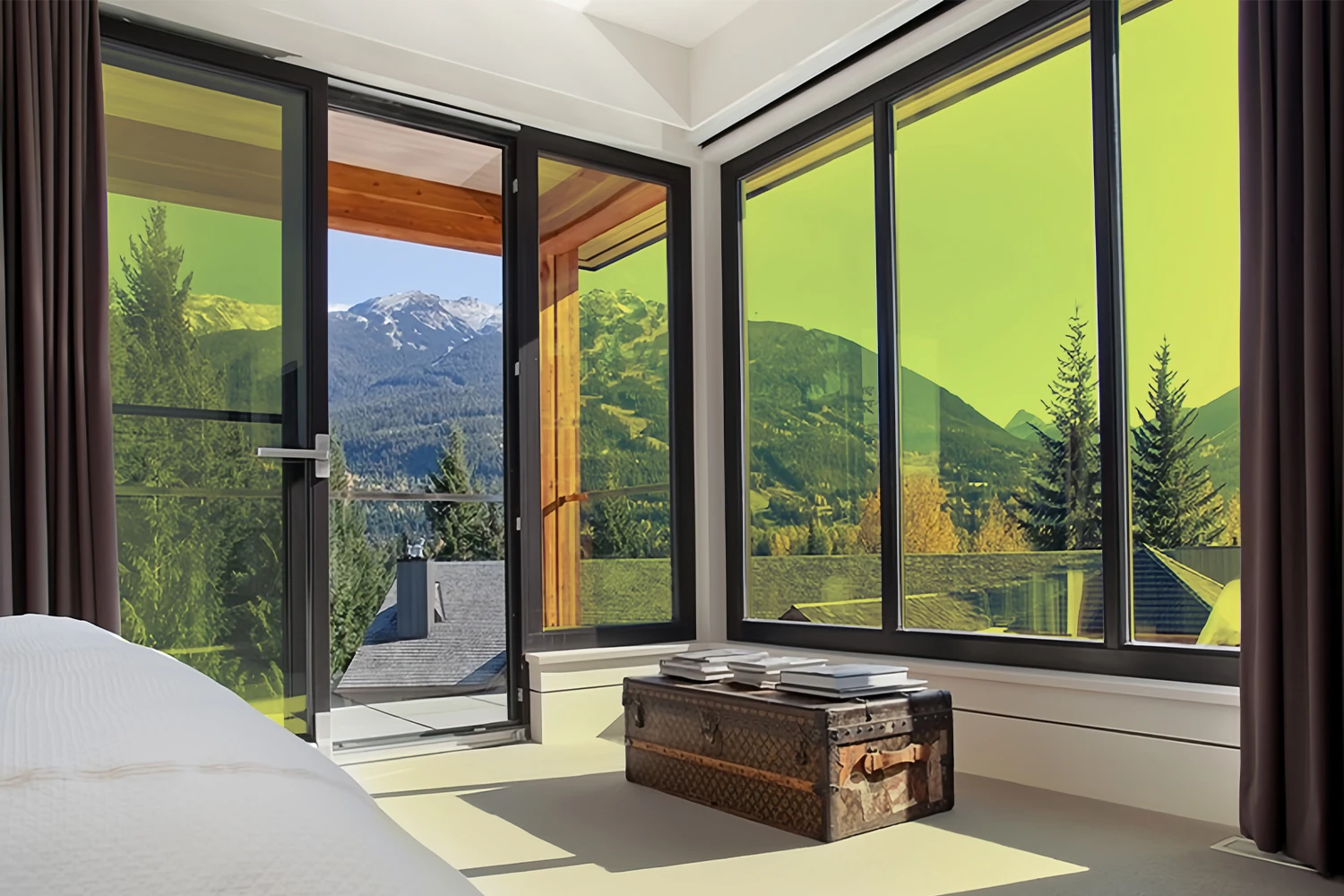 Vách kính phòng dán mẫu kính BC-65YC