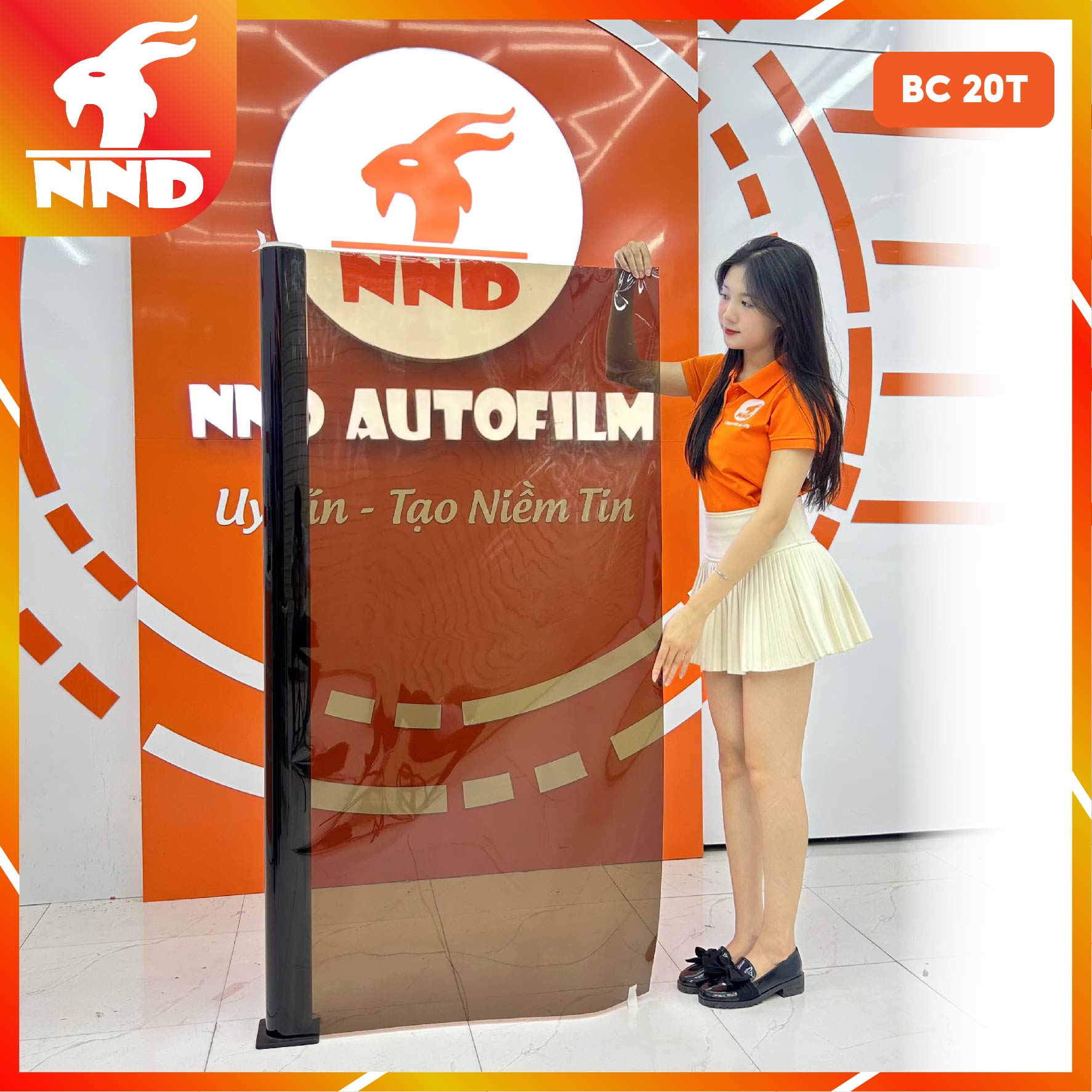 Phim dán kính màu trà mã BC-20T