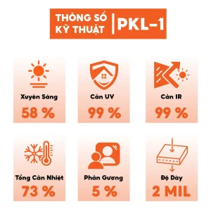 Phim Cách Nhiệt Đổi Màu Kính Lái - Cắt IRR 99.8%, Cắt UV 99.7%