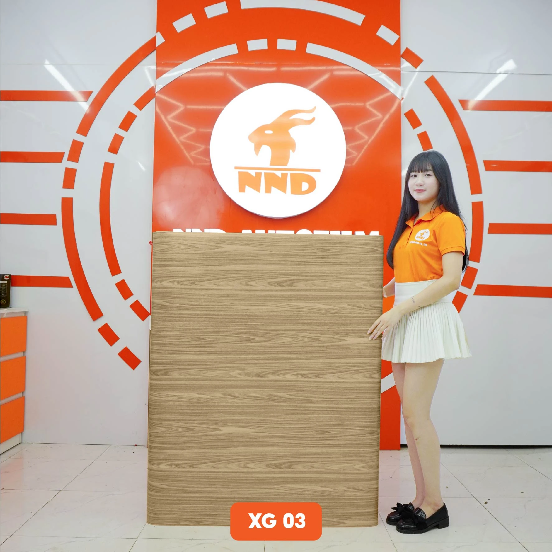 Decal vân gỗ màu vàng đậm mã XG-03