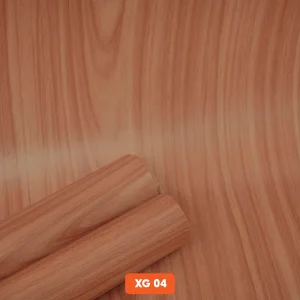 Decal vân gỗ màu đỏ nhạt mã XG-04