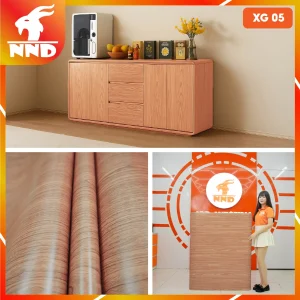 Decal vân gỗ màu đất đỏ mã XG-05