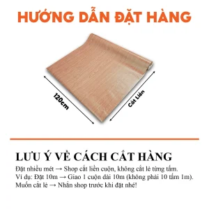 Decal vân gỗ màu đất đỏ mã XG-05