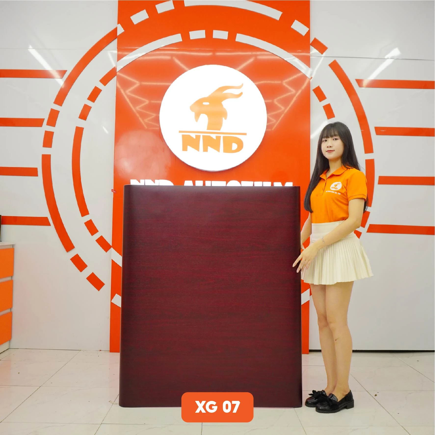 Decal vân gỗ màu đỏ đô mã XG-07