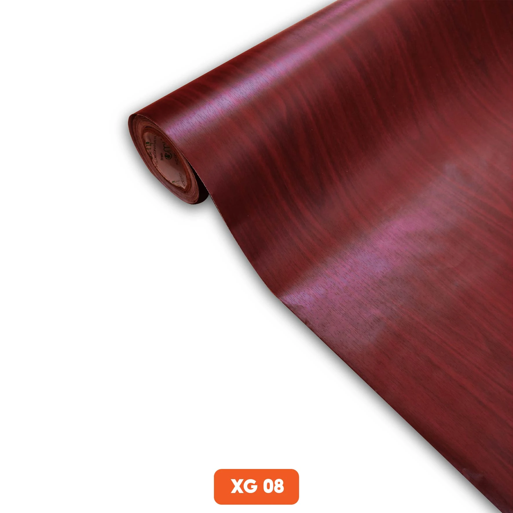 Decal vân gỗ màu đỏ tươi mã XG-08