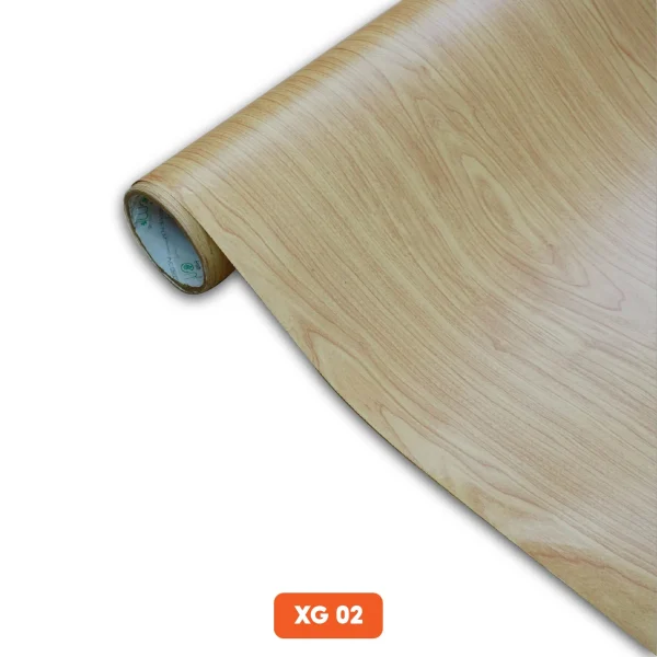 Decal vân gỗ màu vàng nhạt mã XG-02