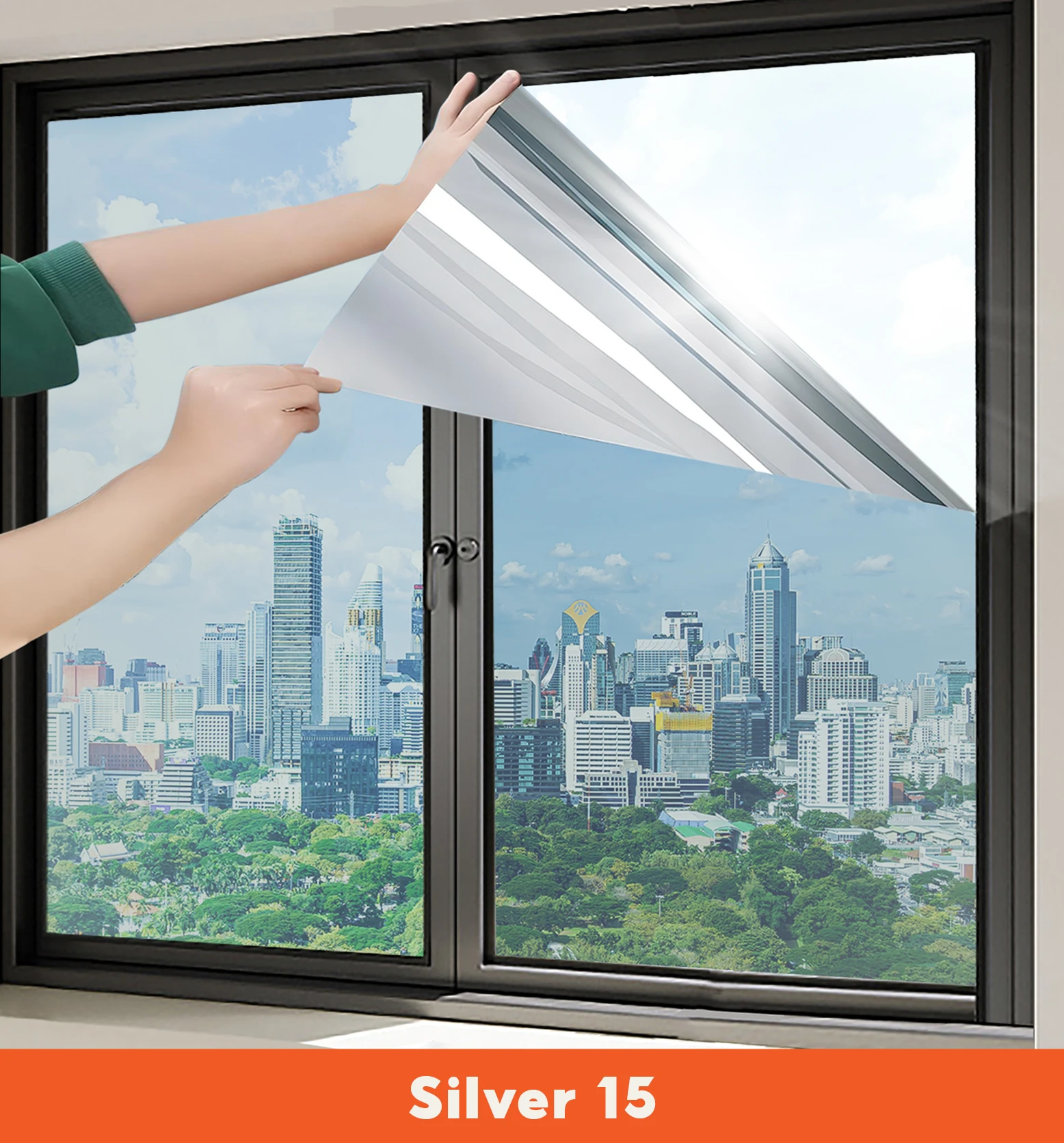 Phim dán kính chống nắng mã Silver 15 nhập khẩu Hàn Quốc
