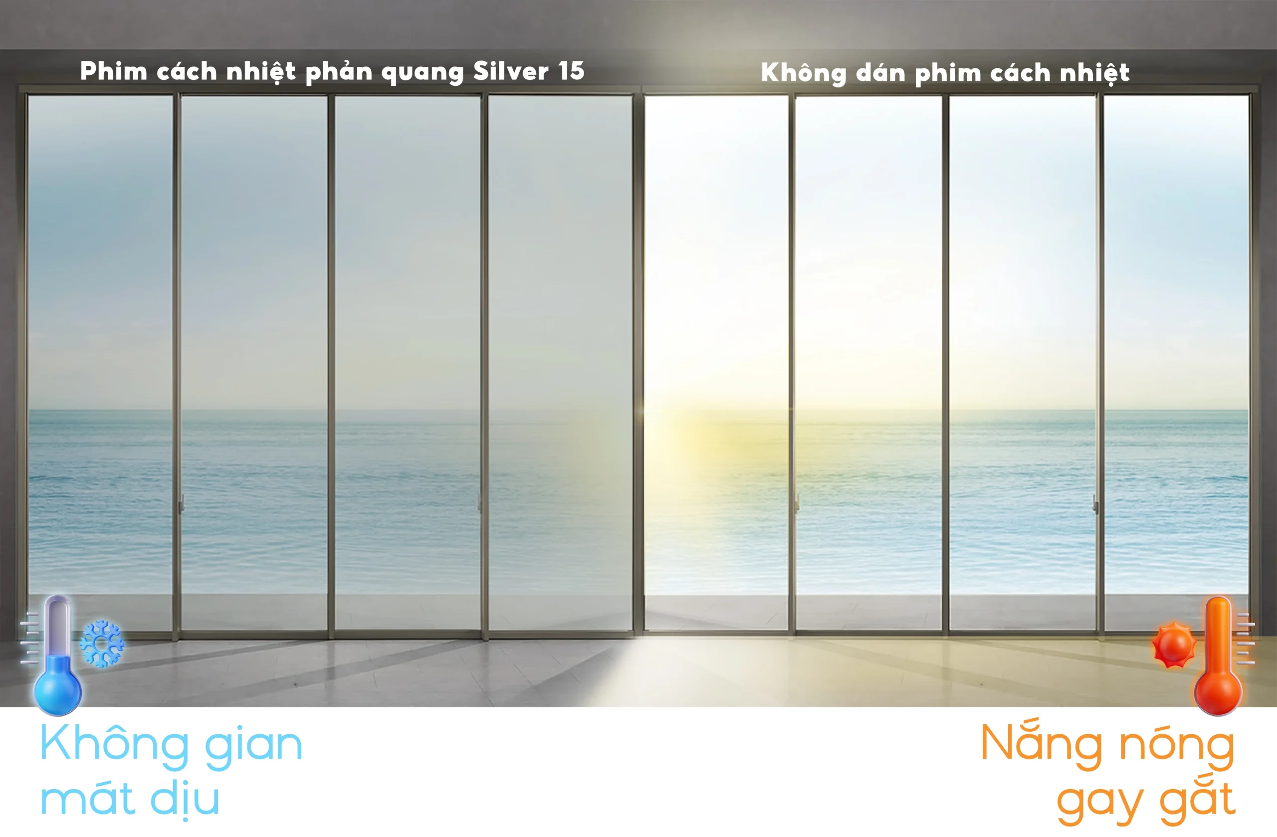 Phim dán kính chống nắng mã Silver 15 nhập khẩu Hàn Quốc