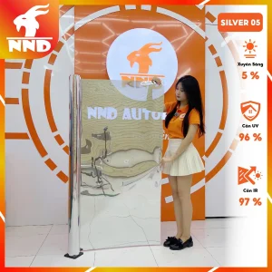 Phim Cách Nhiệt Silver05 - Phản quang màu bạc siêu chống nắng