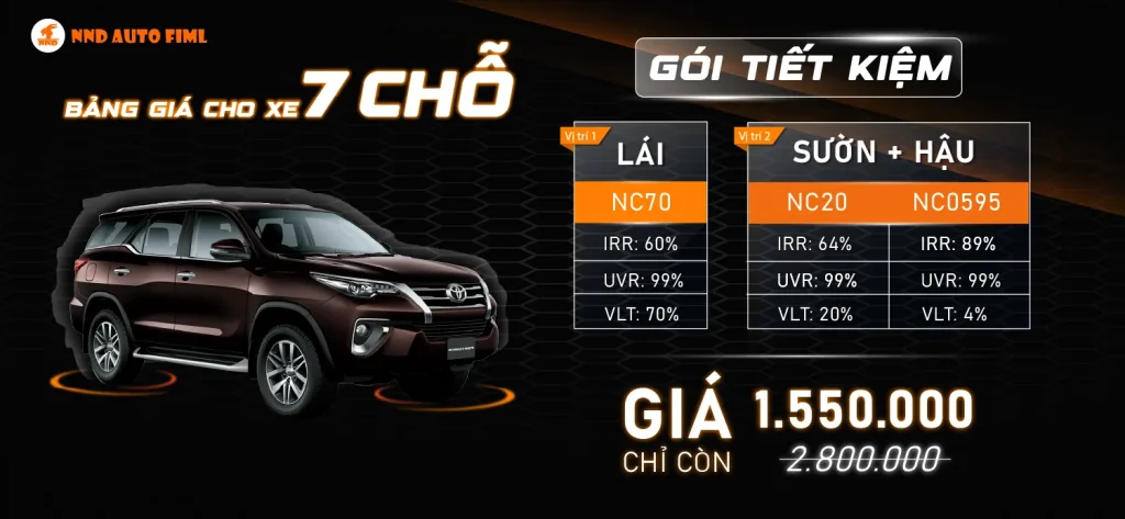 báo giá xe 7 chỗ