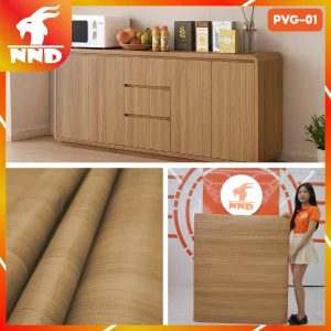 Decal vân gỗ màu vàng mã PVG01