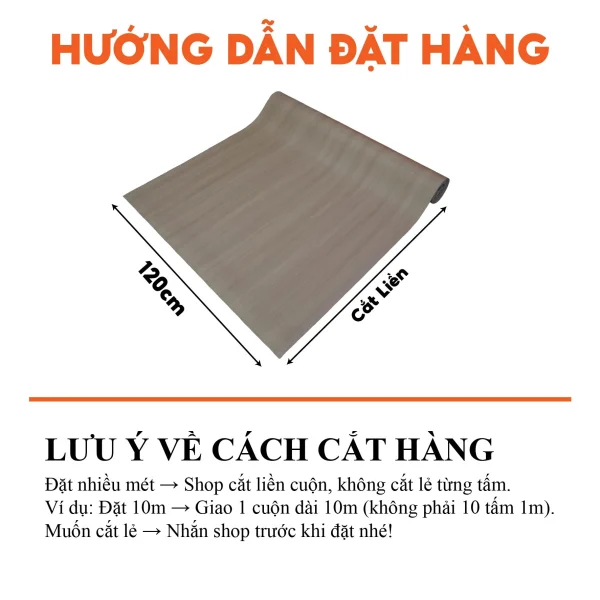Decal vân gỗ cao cấp Sồi Trắng mã PVG-05