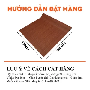 Decal vân gỗ màu gỗ Sapele mã XG-15
