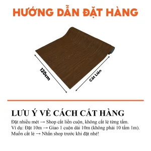 Decal vân gỗ màu gỗ Óc Chó mã XG-17
