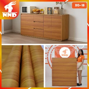Decal vân gỗ màu nâu vàng ấm mã XG-18