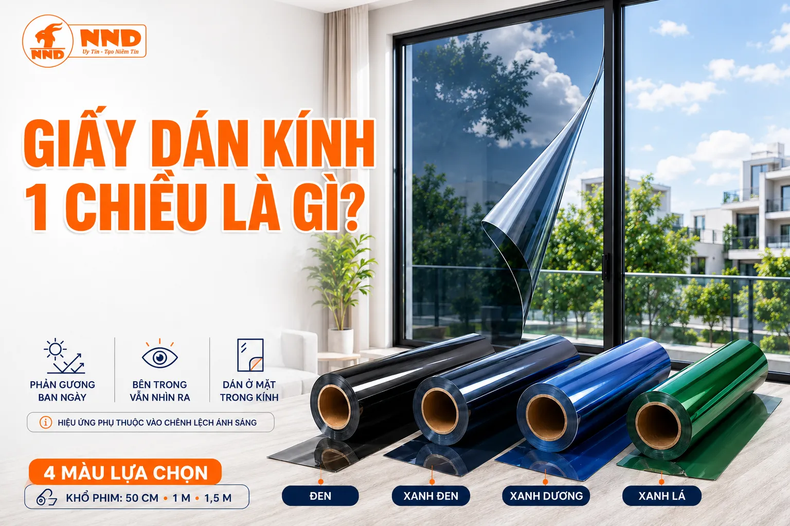Giấy dán kính 1 chiều là gì