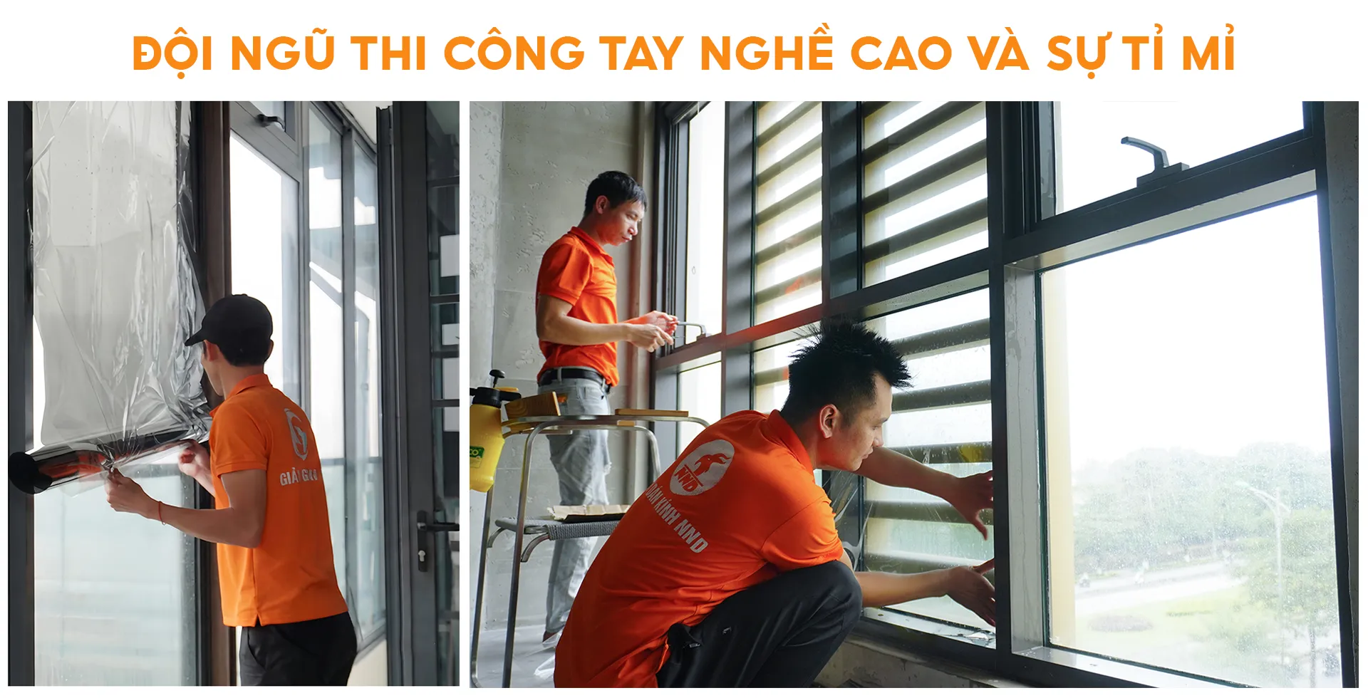 Đội ngũ thi công tay nghề cao