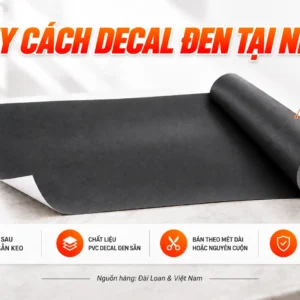 Quy cách decal đen khổ 1,2 m dài 45 m cuộn tại NND