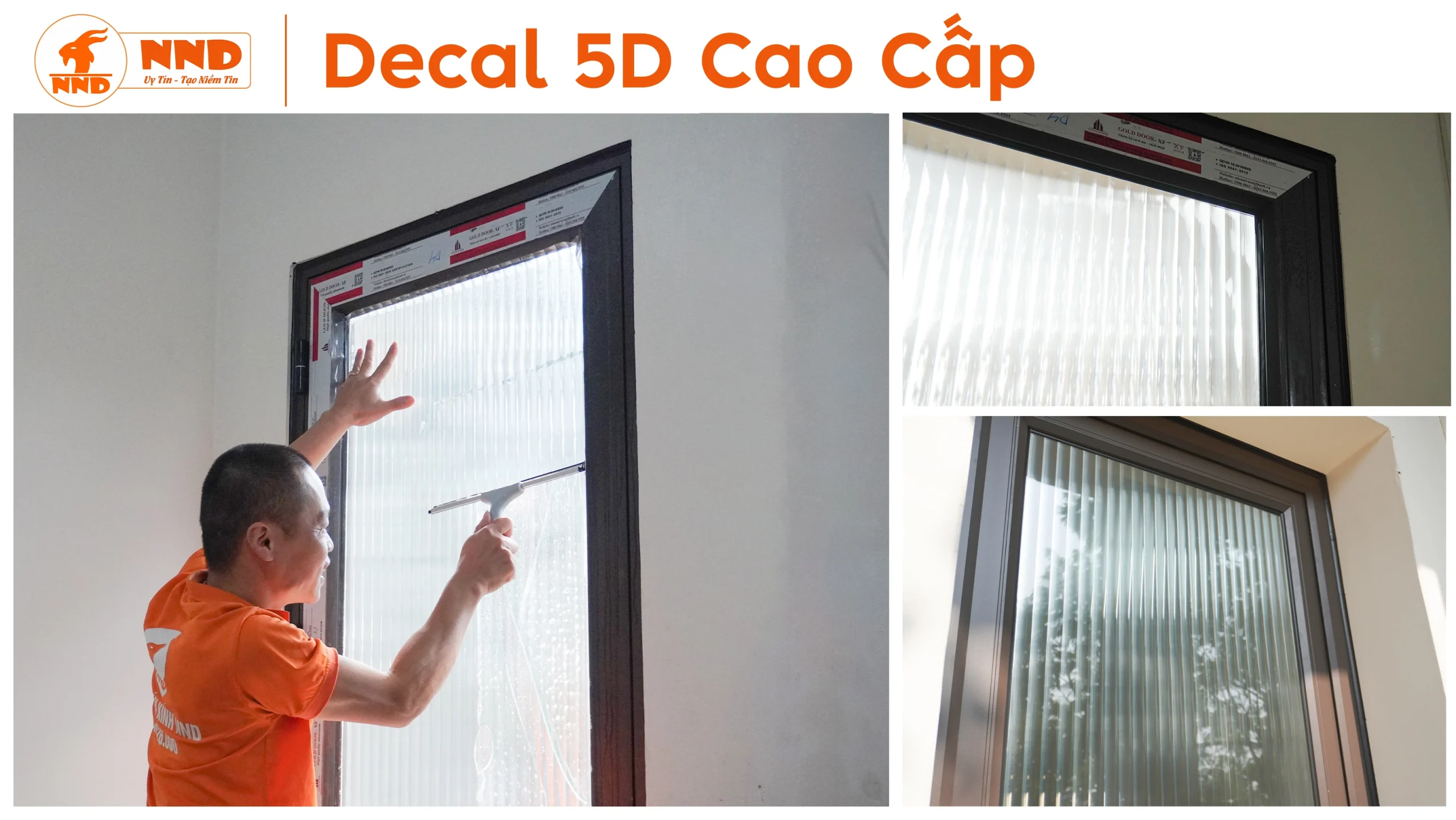 Đừng hy sinh ánh sáng tự nhiên để đổi lấy sự riêng tư. Phim dán kính 5D của NND giúp căn phòng luôn sáng sủa nhưng vẫn cực kỳ kín đáo.