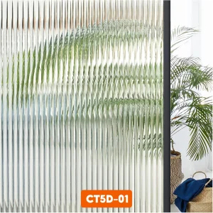 Mẫu CT5D-01 với hiệu ứng kính sóng thời thượng, biến mọi cánh cửa bình thường trở nên đắt tiền và đầy tính nghệ thuật.