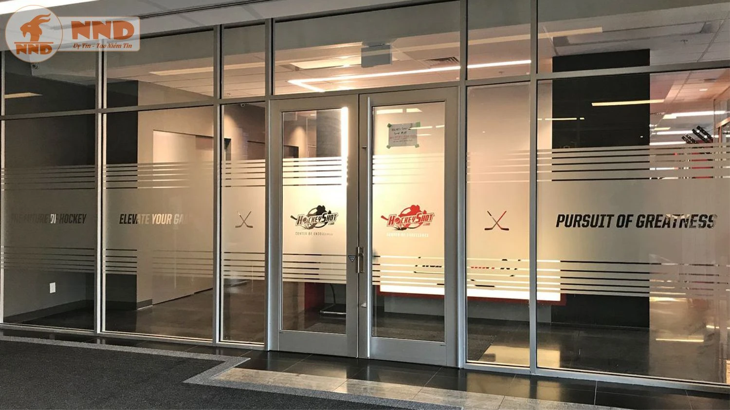 Mẫu In Cắt Chữ Logo Trên Decal Mờ