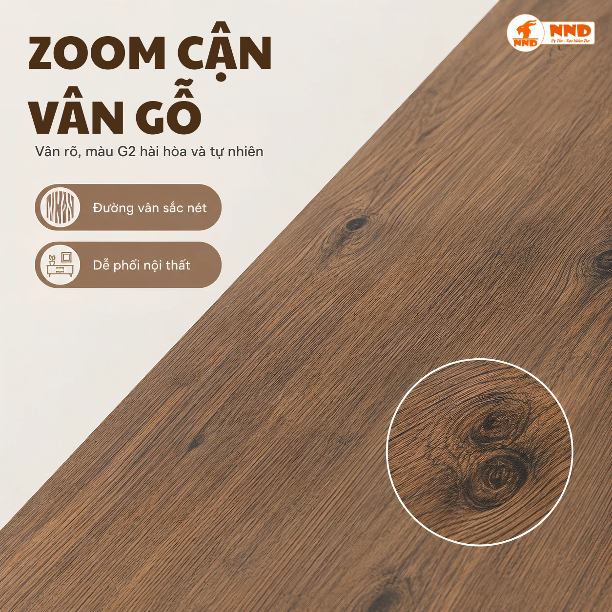 Decal vân gỗ màu nâu trầm tự nhiên mã G2 - ảnh sản phẩm 23132