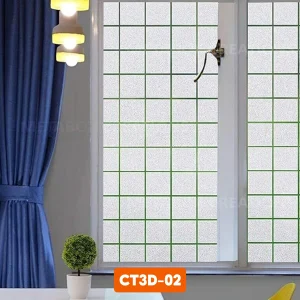 Biến những tấm kính trong suốt đơn điệu trở nên thu hút hơn với hiệu ứng 3D ô vuông tinh tế. Đơn giản, hiện đại và cực kỳ sang trọng!