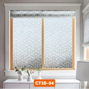 Cảm giác như đang ở trong một không gian nghệ thuật với hiệu ứng lăng kính 3D. Rất phù hợp cho cửa sổ phòng khách hoặc vách ngăn spa, showroom.