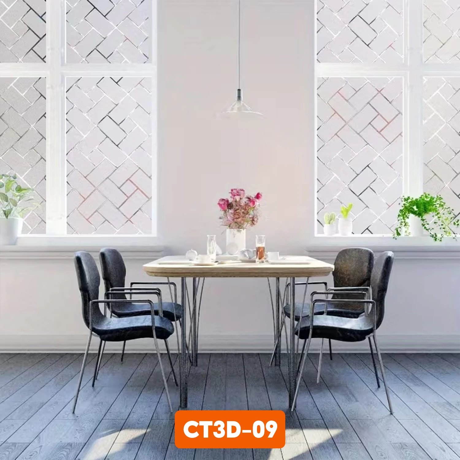 Hiện đại và tinh tế. Không cần hoa lá cầu kỳ, chính những đường kẻ đan xen tạo nên một không gian sống đẳng cấp và thời thượng.