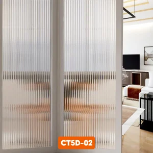 Kính sóng – Xu hướng nội thất mới. Không cần thay kính thật đắt đỏ, chỉ với decal CT5D-01, bạn đã sở hữu ngay vẻ đẹp hiện đại và đẳng cấp cho ngôi nhà.