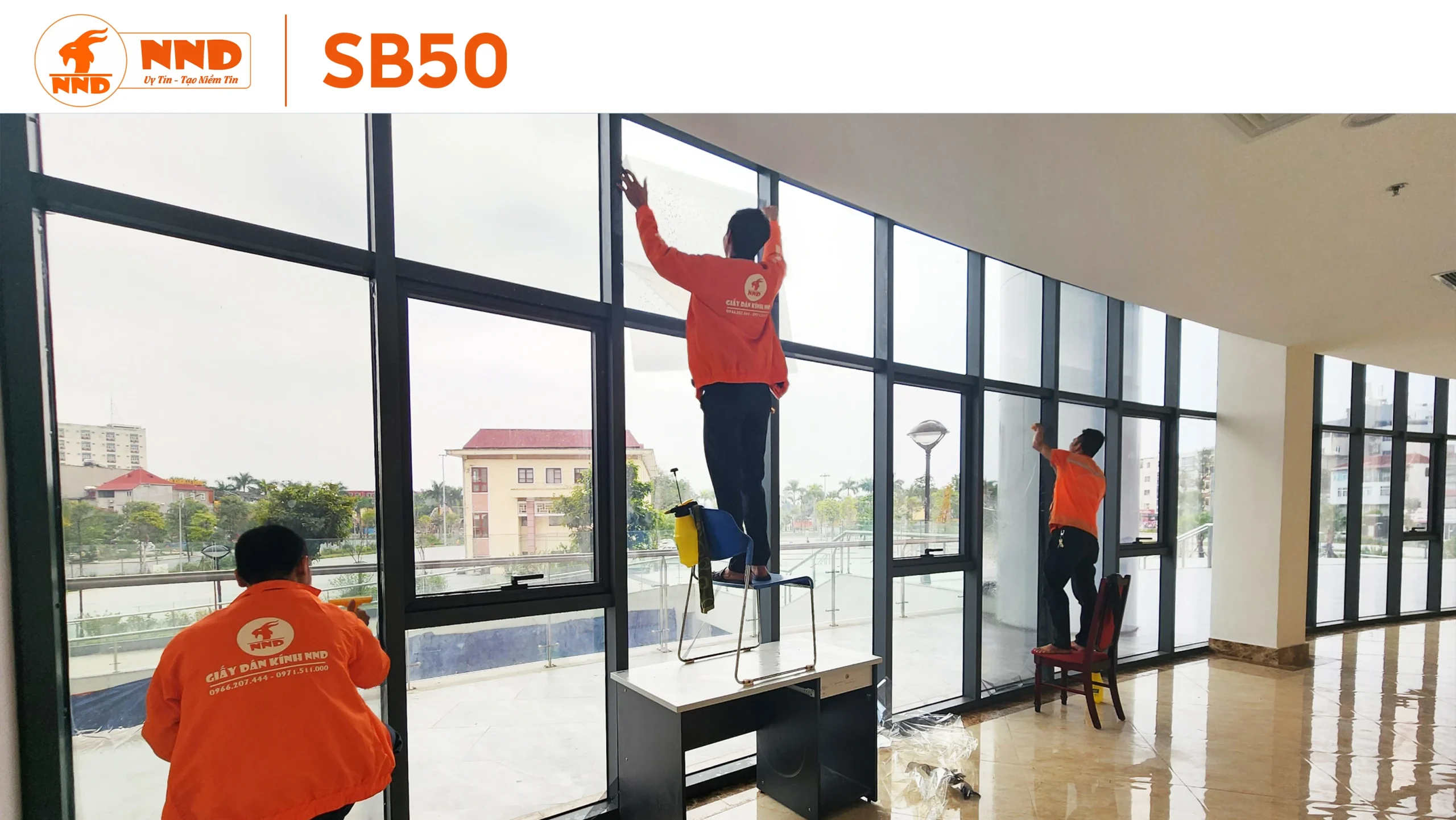 Công trình Nhà văn hóa Đông Anh dán mẫu phim SB50